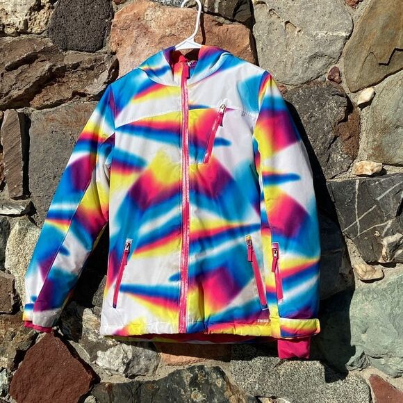 Swiss Tech Snow Girl Jacket Zipper Up Size XL (14-16) Color Rainbow - Picture 1 of 16